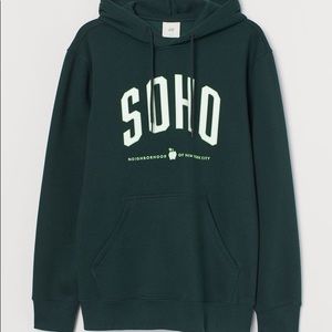 Men’s h&m green SOHO hoodie